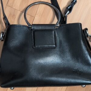 Patricia Nash Black Leather Crossbody Bag
